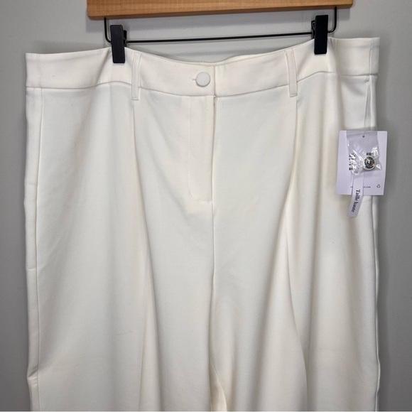Addition Elle White High Rise Wide Leg Pants Size 18 NWT - Picture 4 of 13